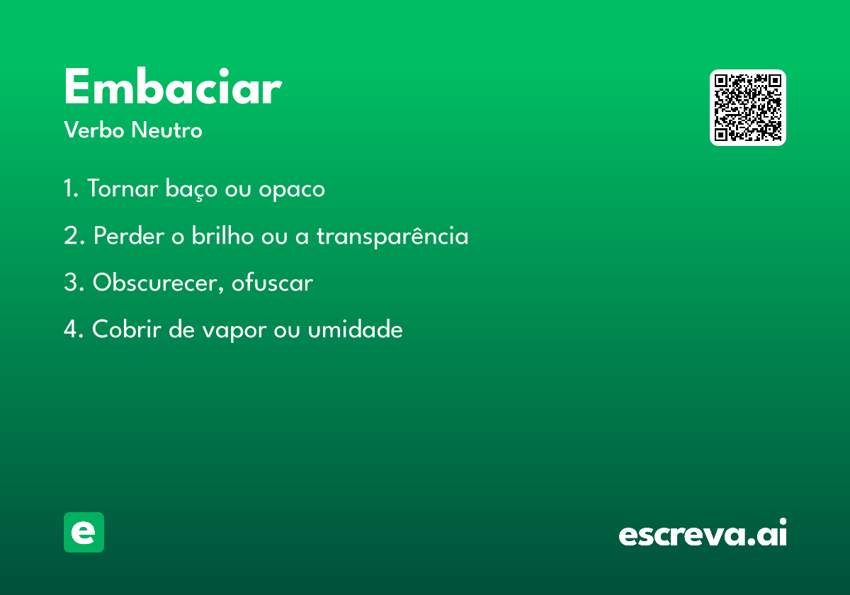 embaciar