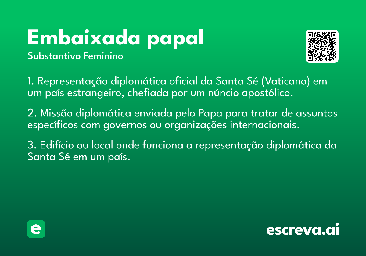 embaixada papal