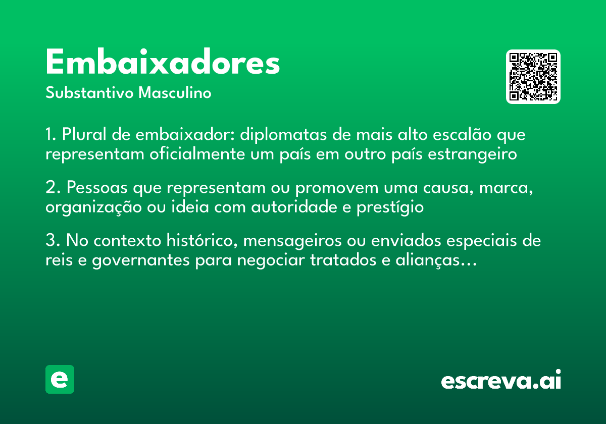 embaixadores