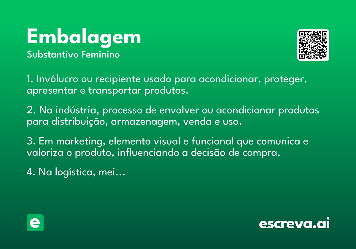 embalagem