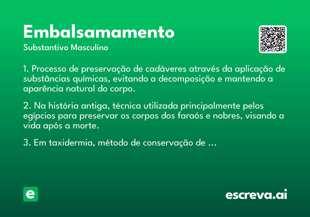 embalsamamento
