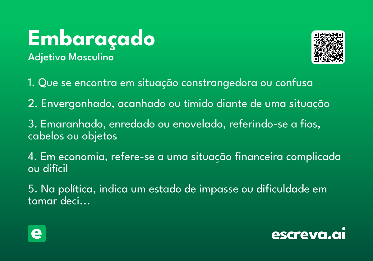 embaraçado