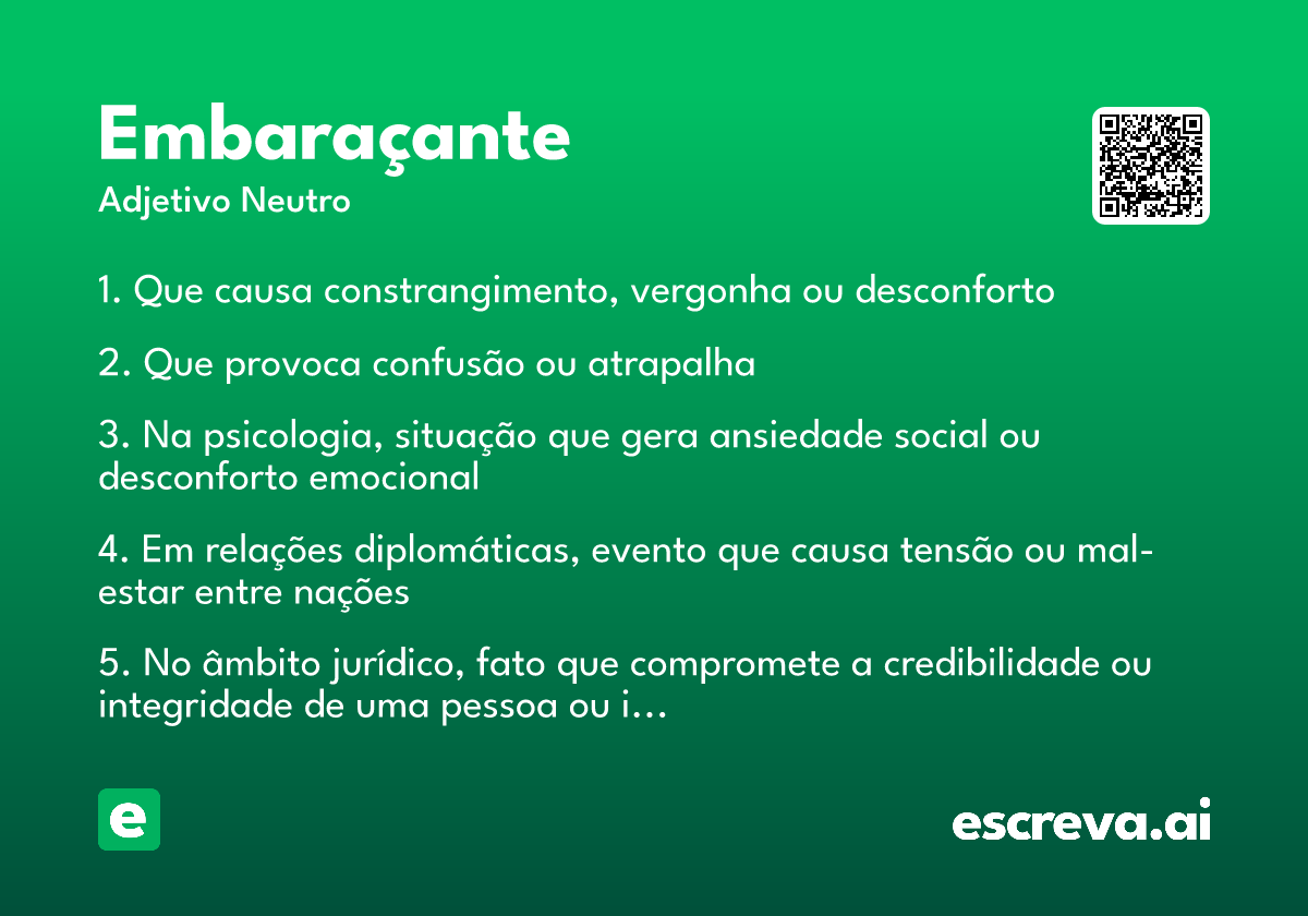 embaraçante