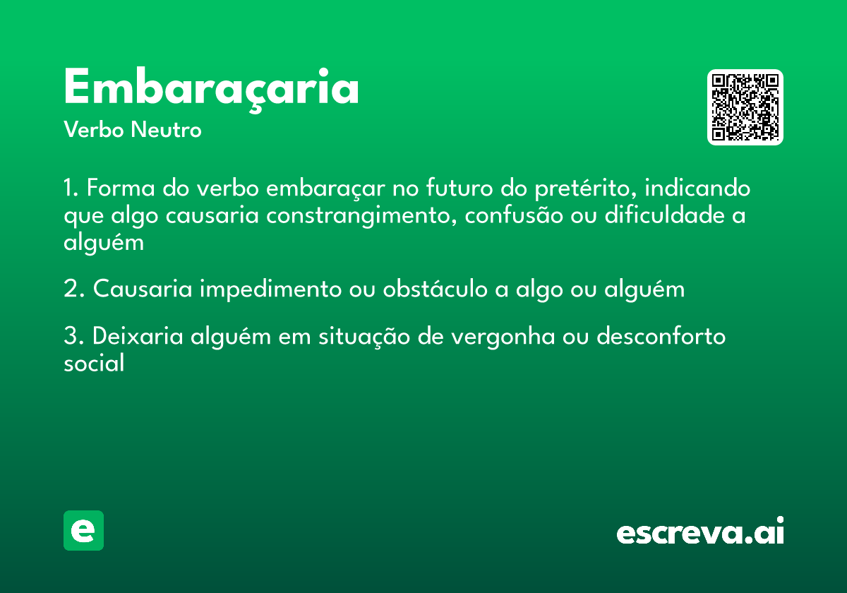 embaraçaria