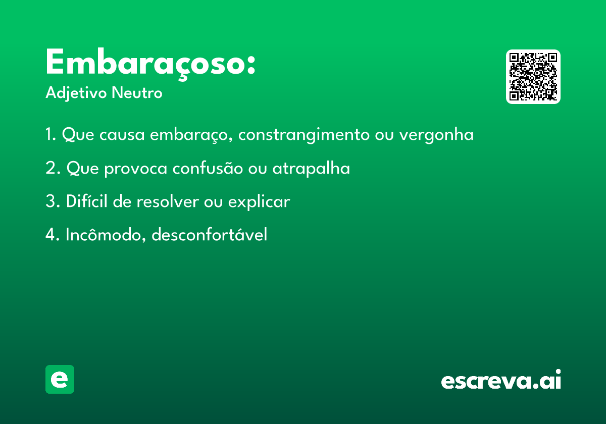 Embaraçoso: