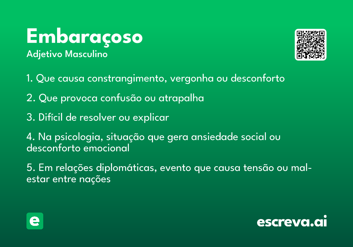 embaraçoso