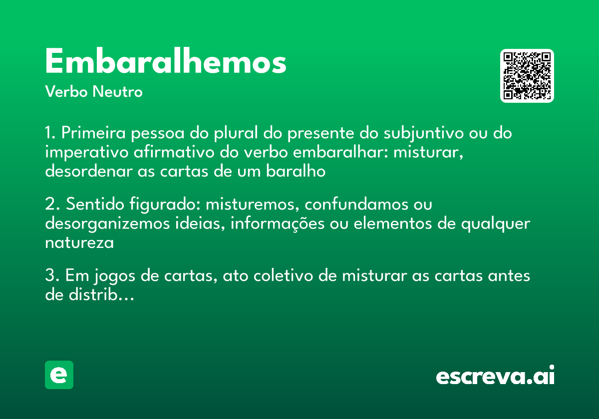 embaralhemos