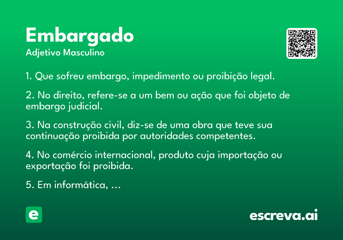 embargado