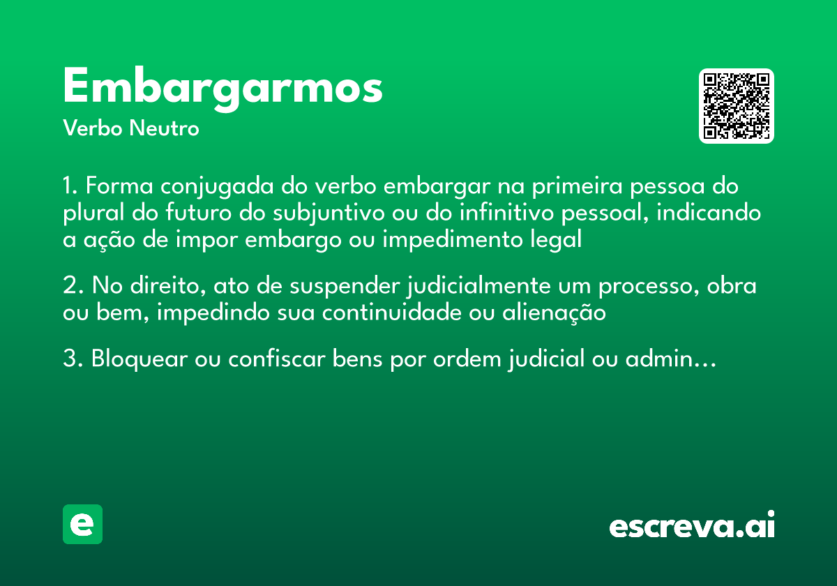 embargarmos