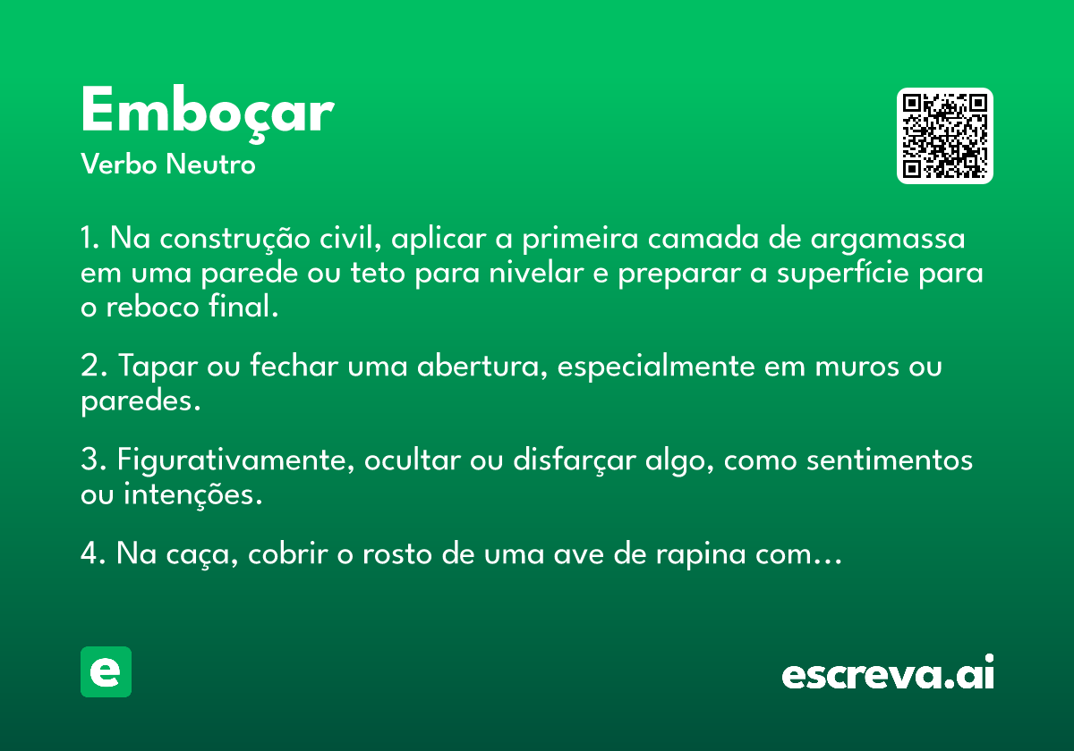 emboçar
