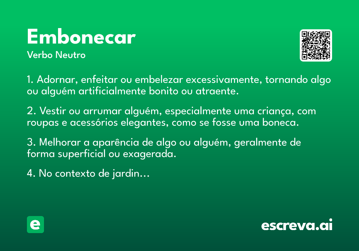 embonecar