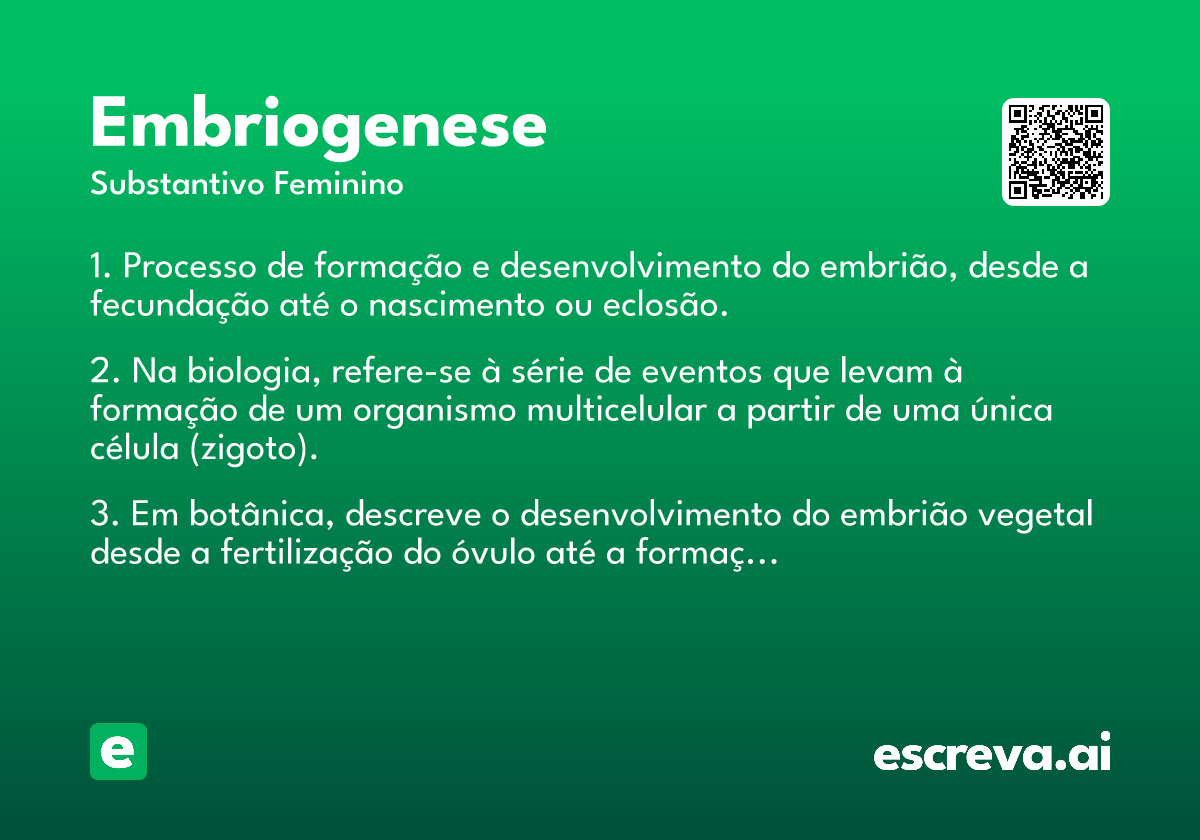 embriogenese