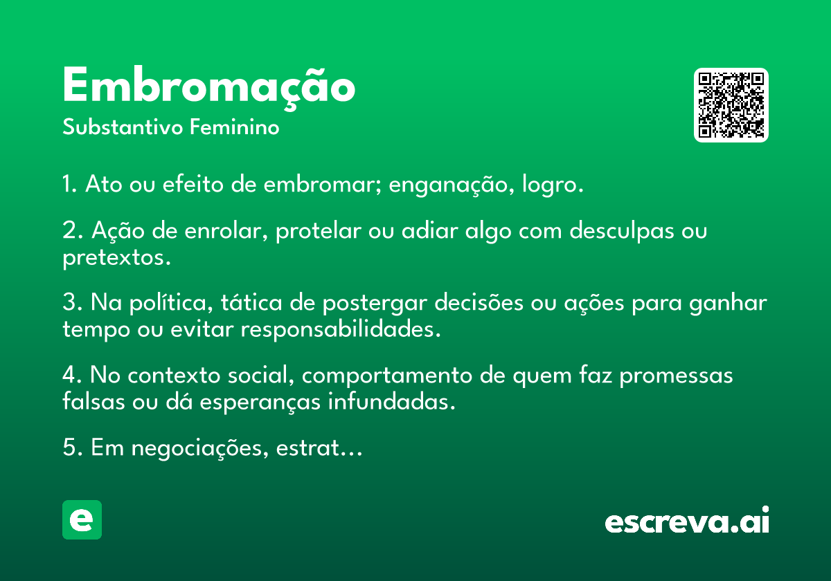 embromação