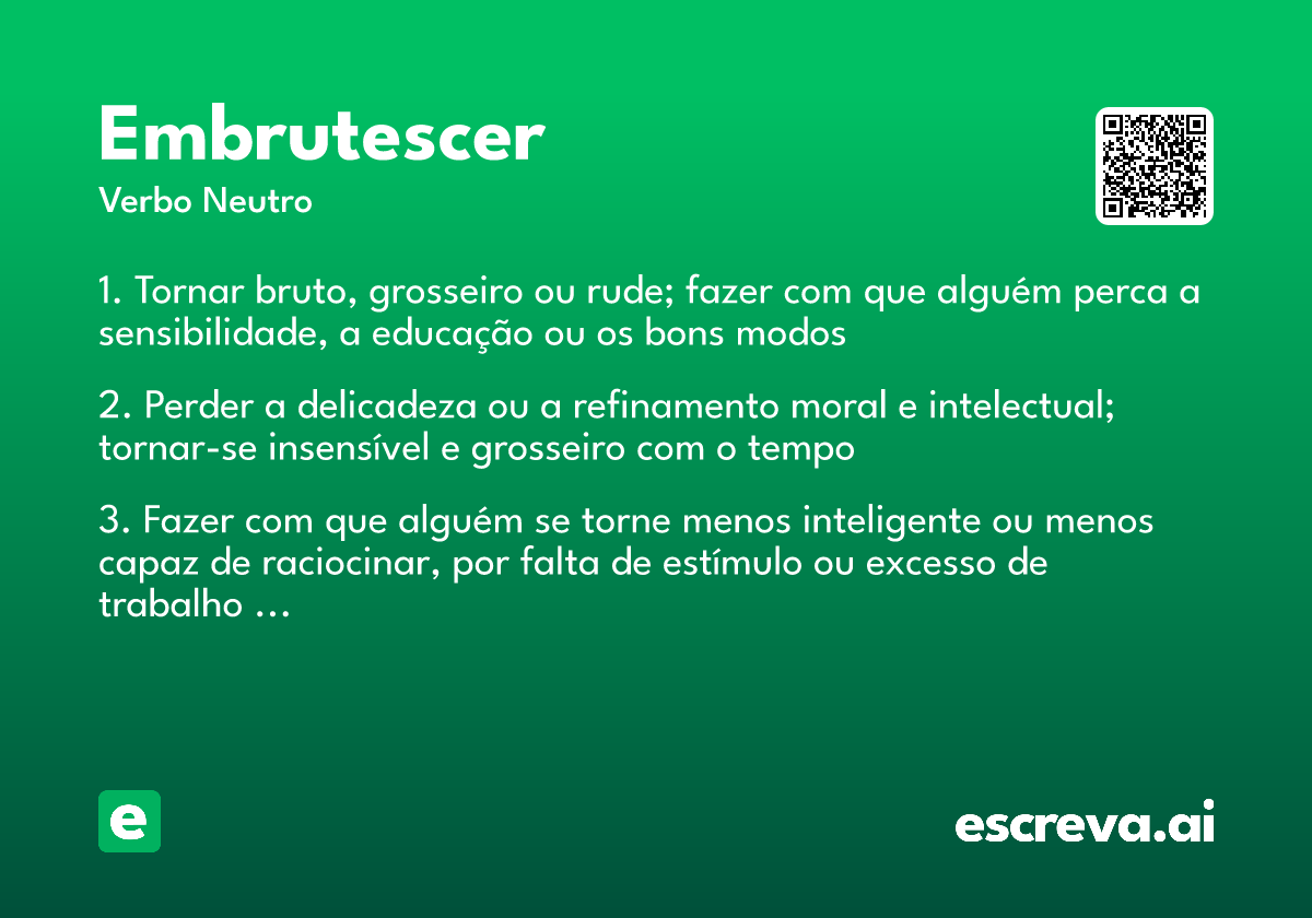 embrutescer