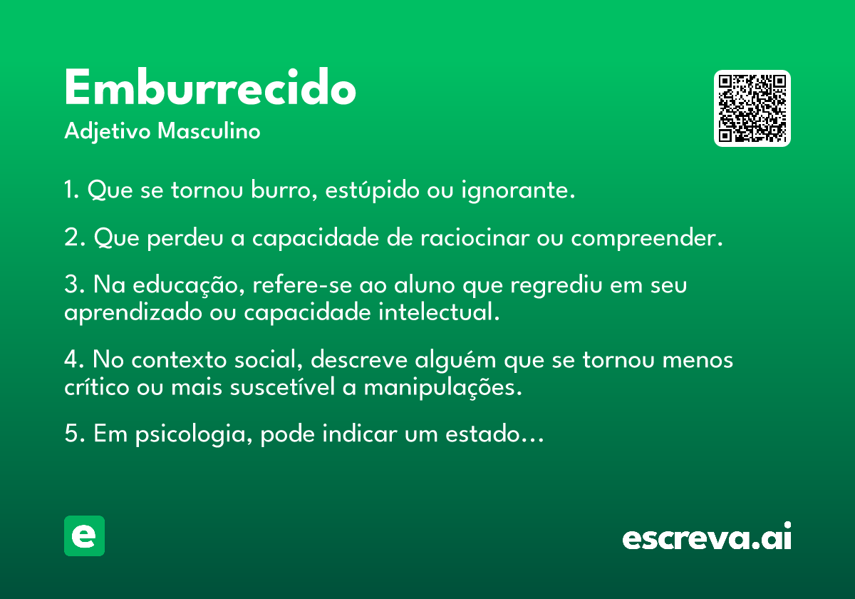 emburrecido