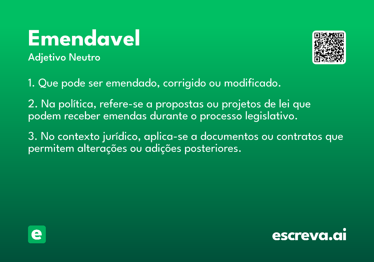 emendavel
