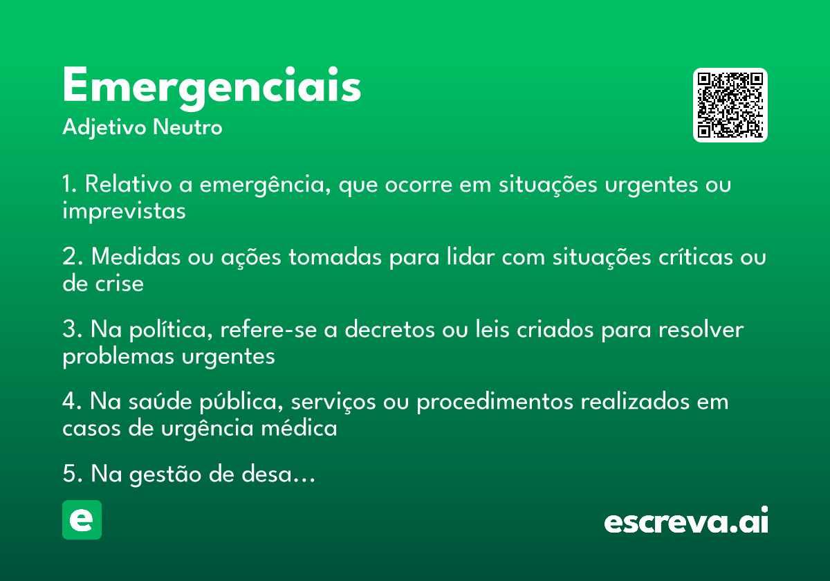 emergenciais