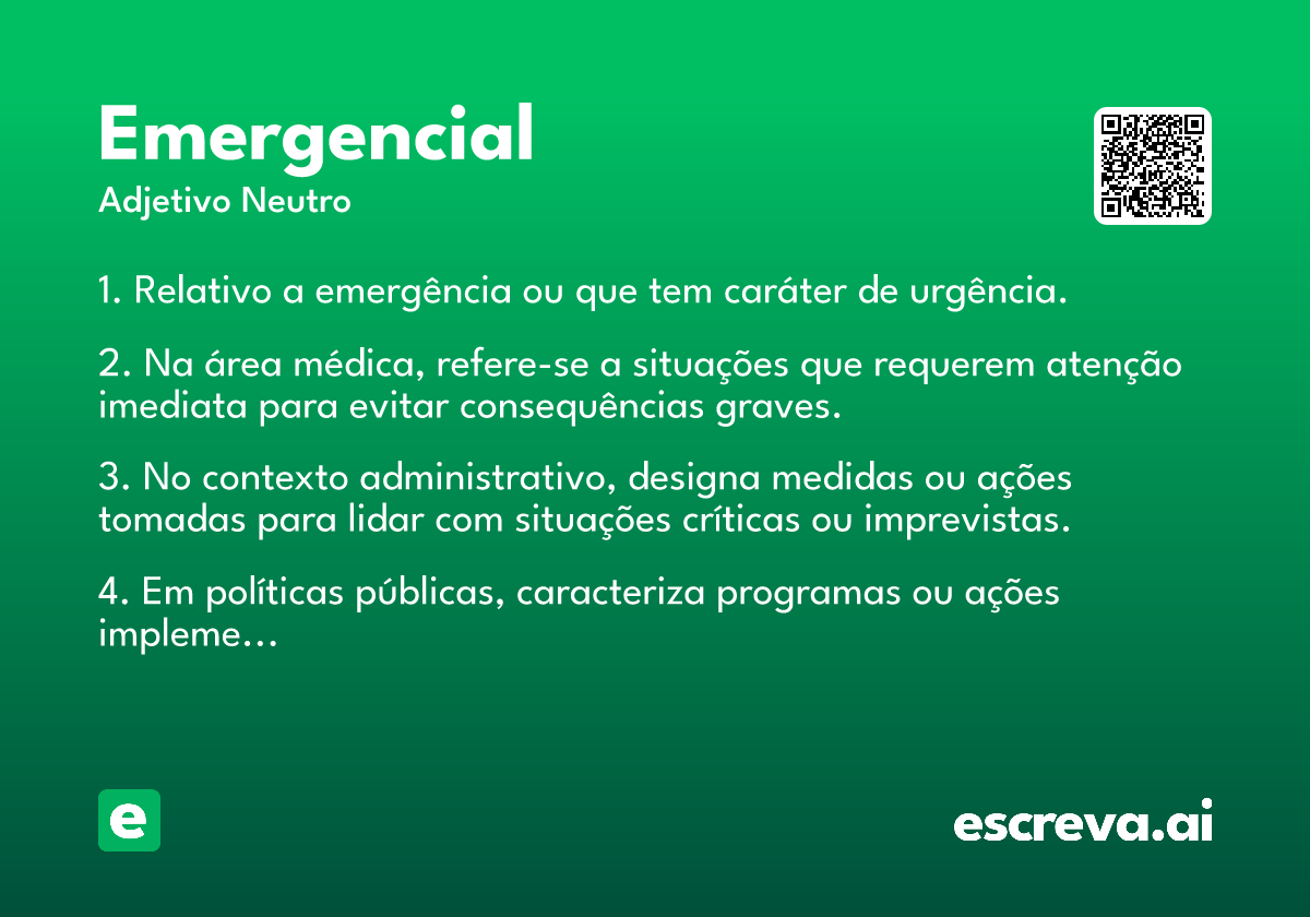 emergencial