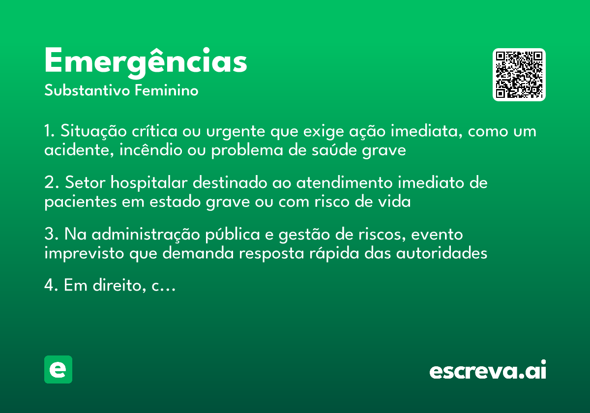 emergências