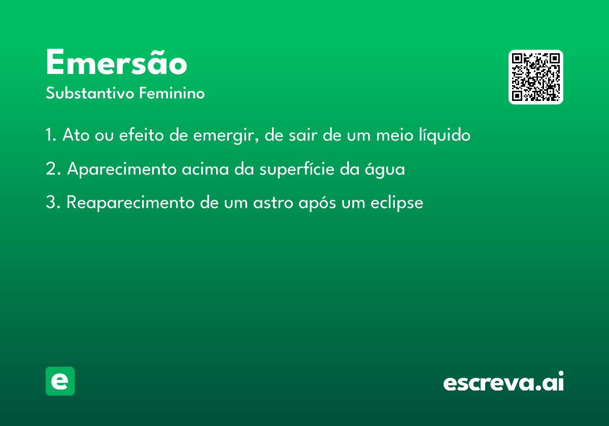 emersão