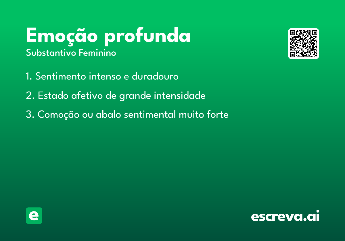 emoção profunda