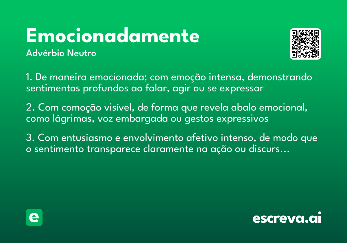 emocionadamente
