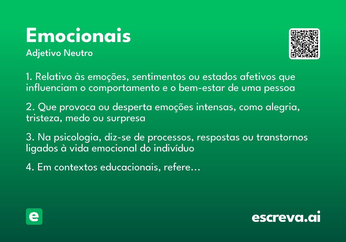 emocionais