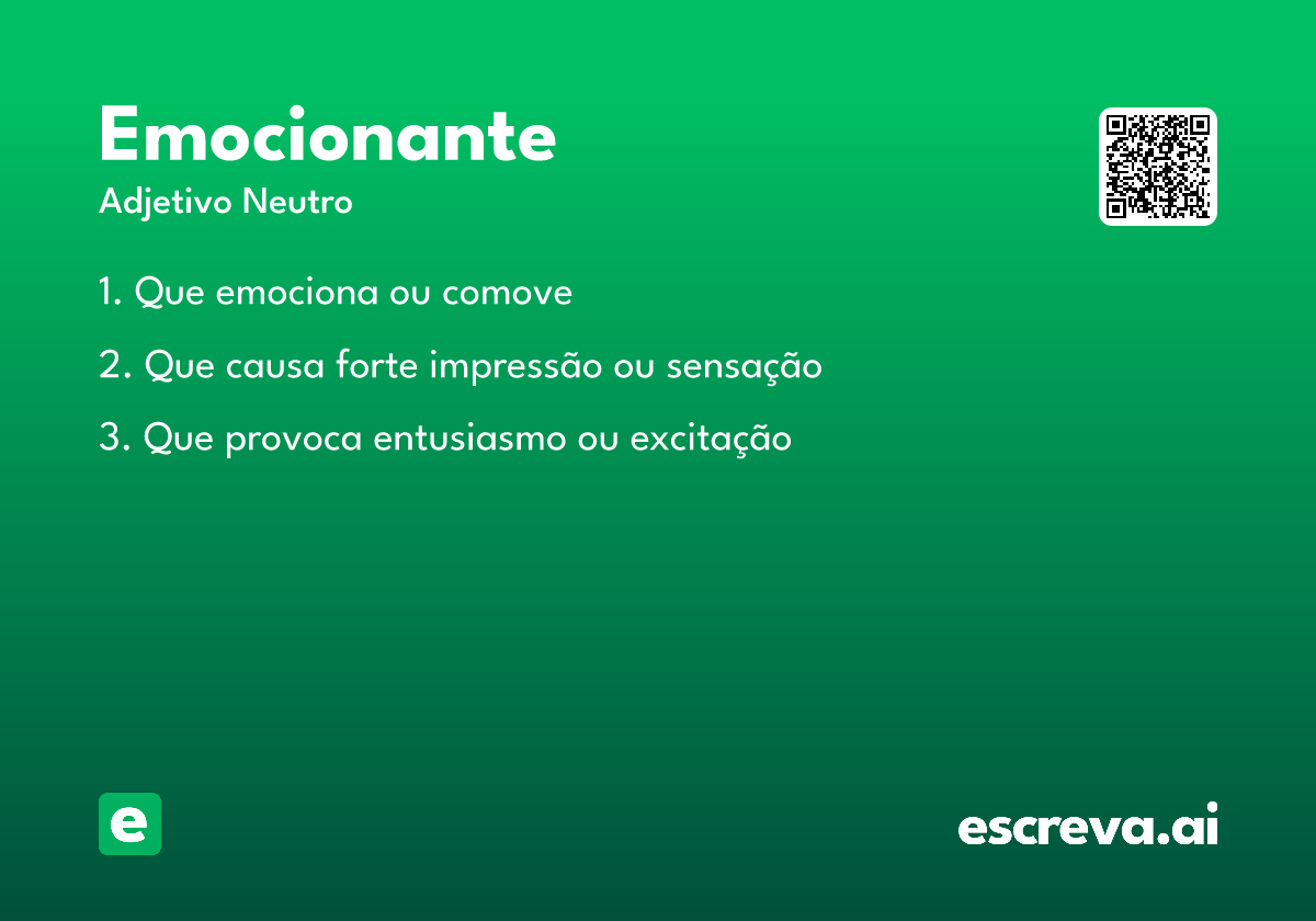 emocionante