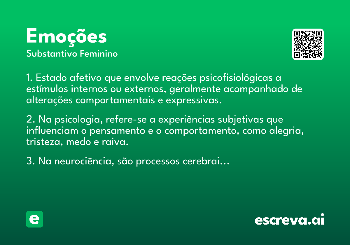 emoções
