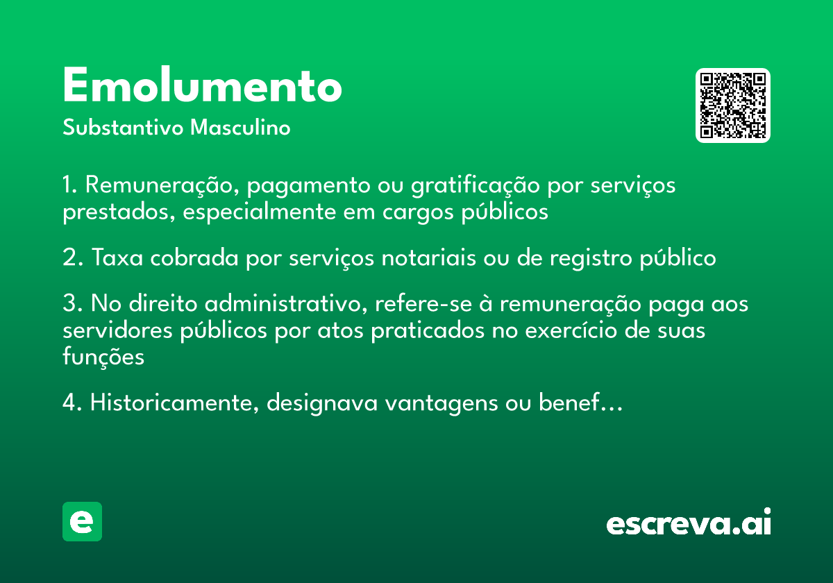 emolumento