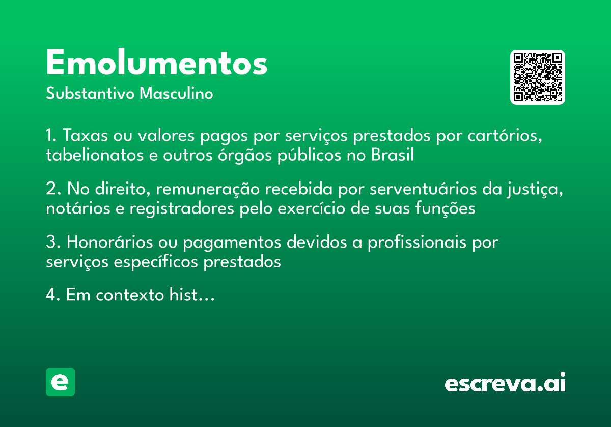 emolumentos