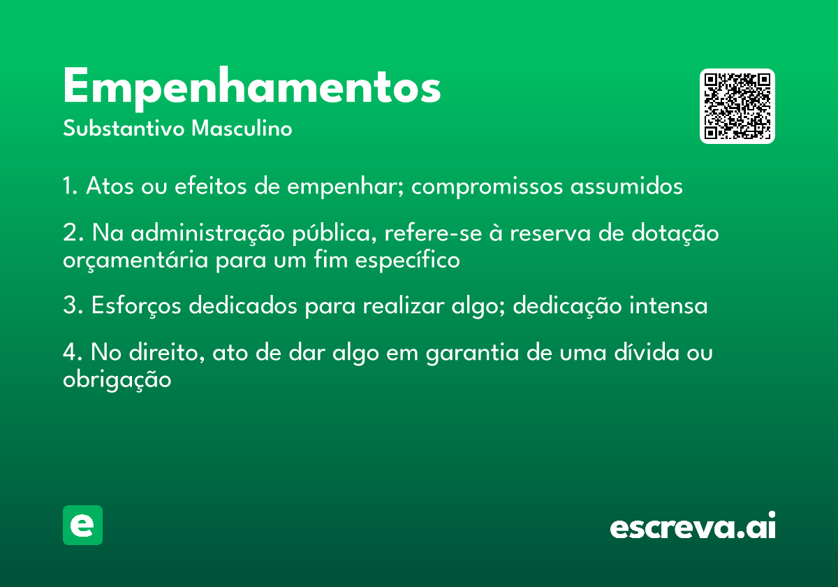 empenhamentos