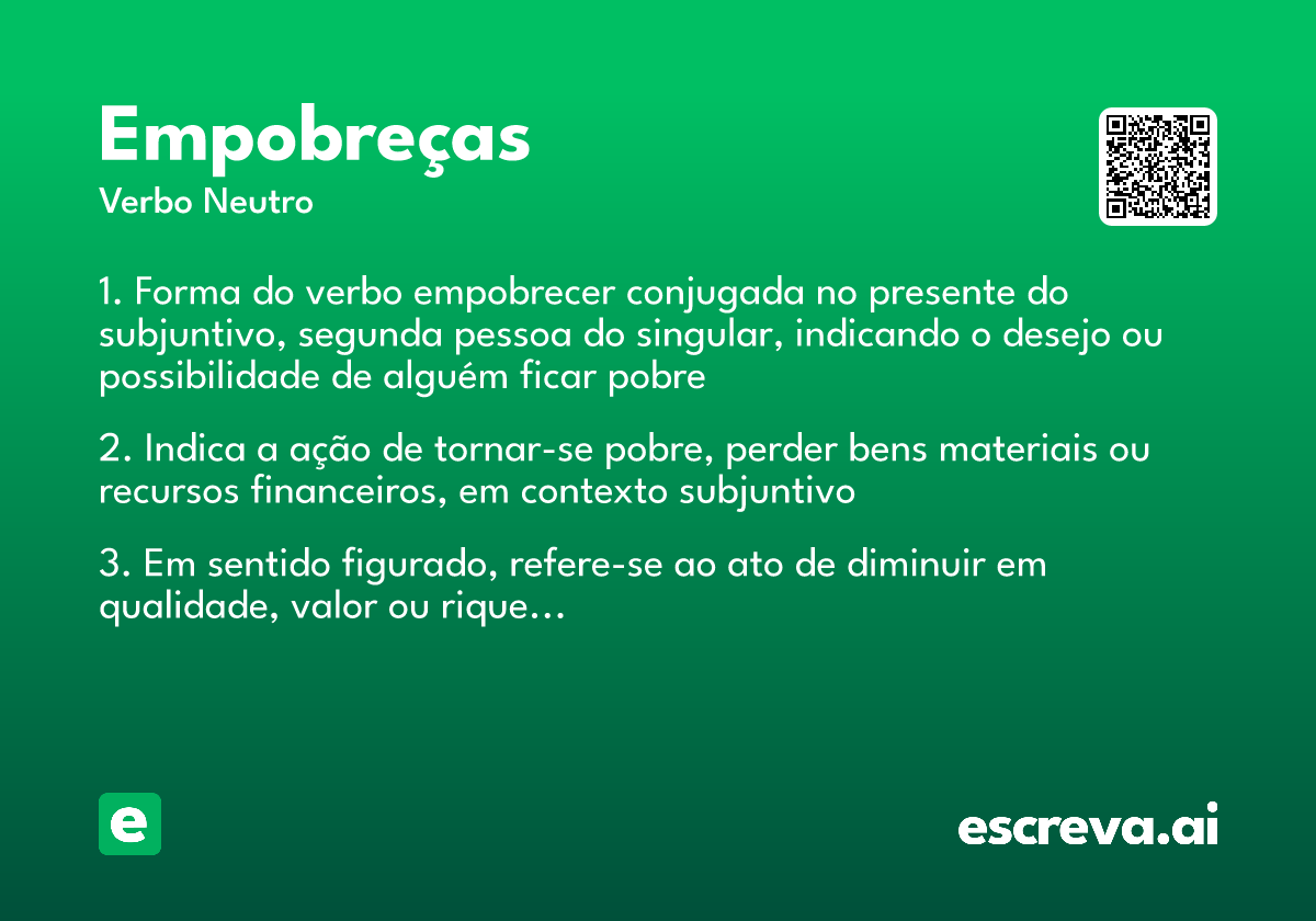 empobreças