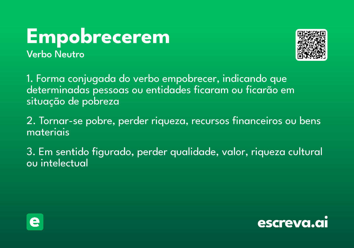 empobrecerem