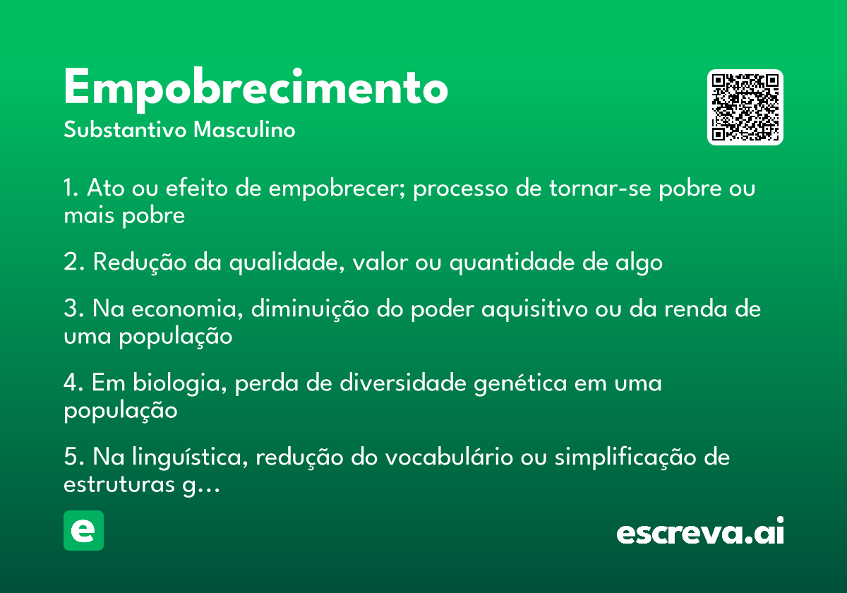 empobrecimento
