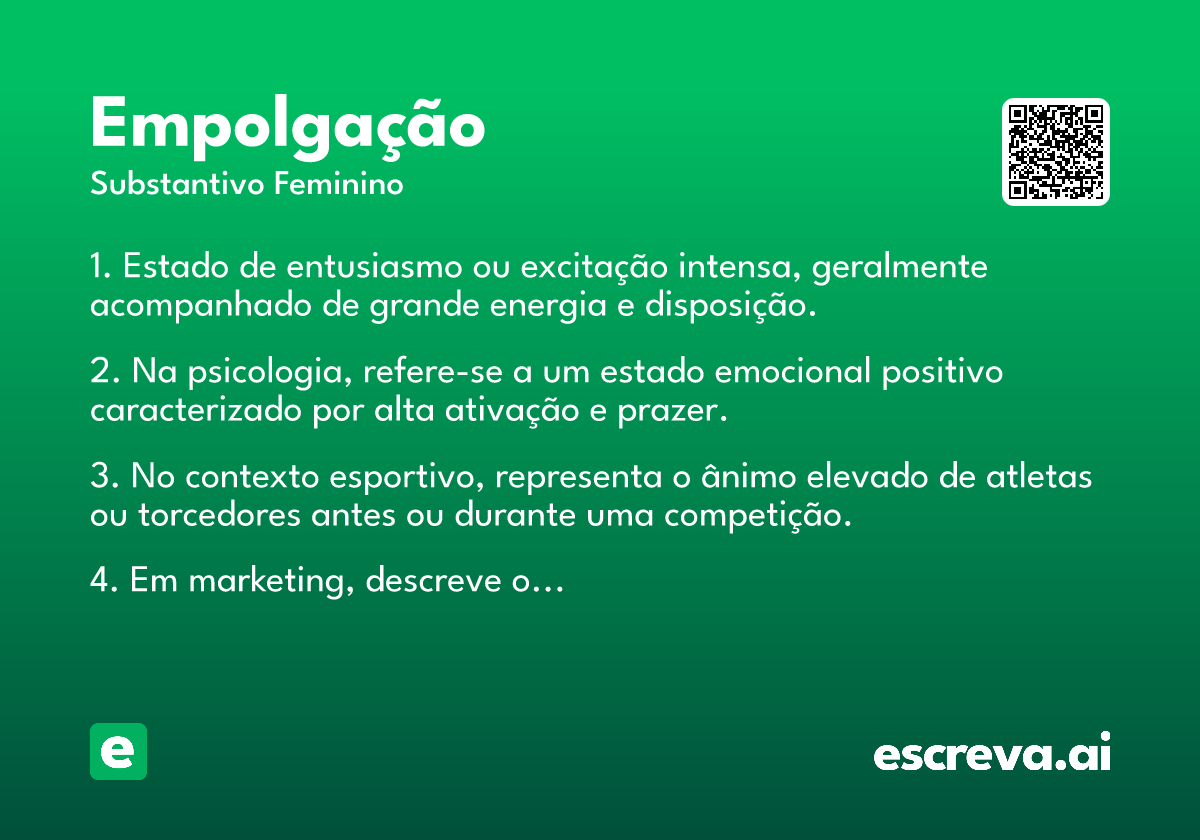 empolgação