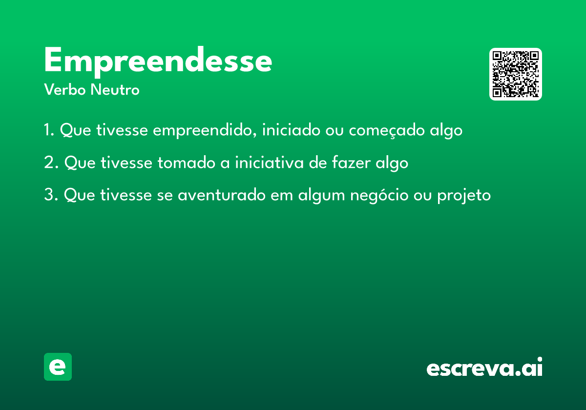 empreendesse