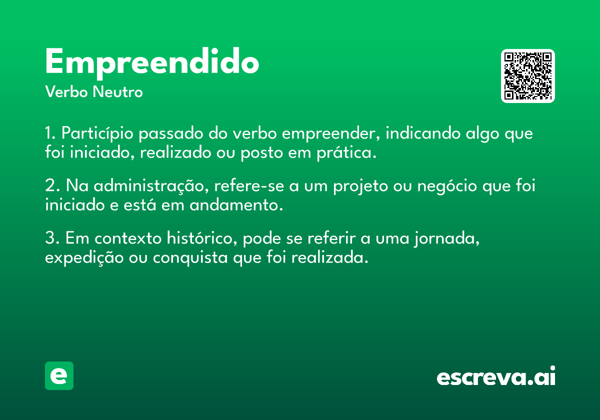 empreendido
