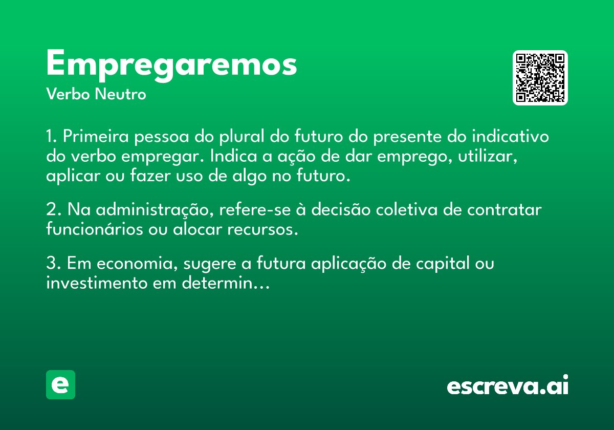 empregaremos