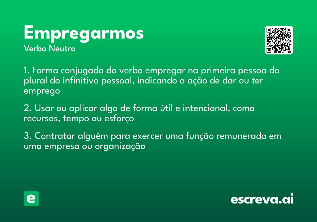 empregarmos
