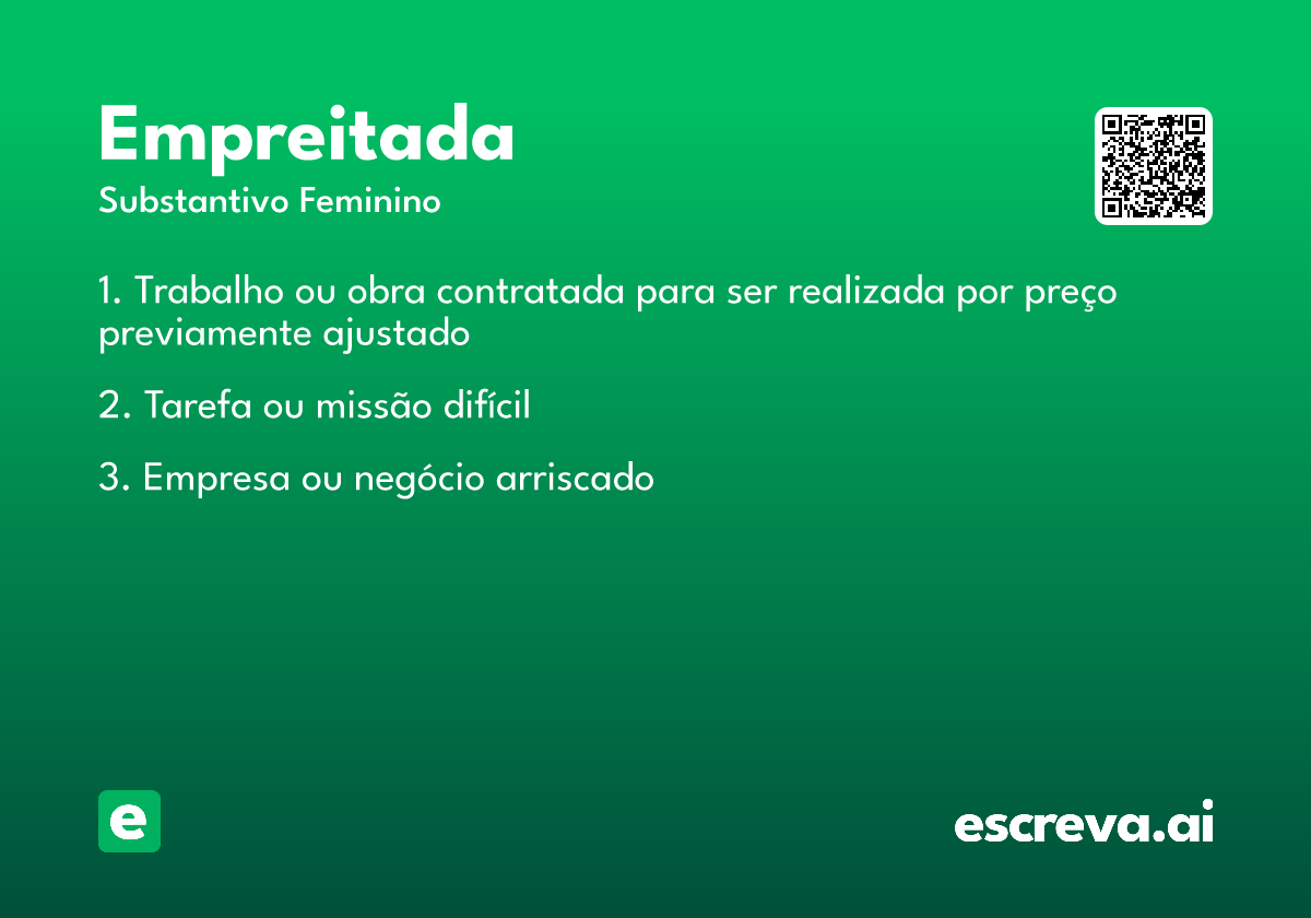 empreitada