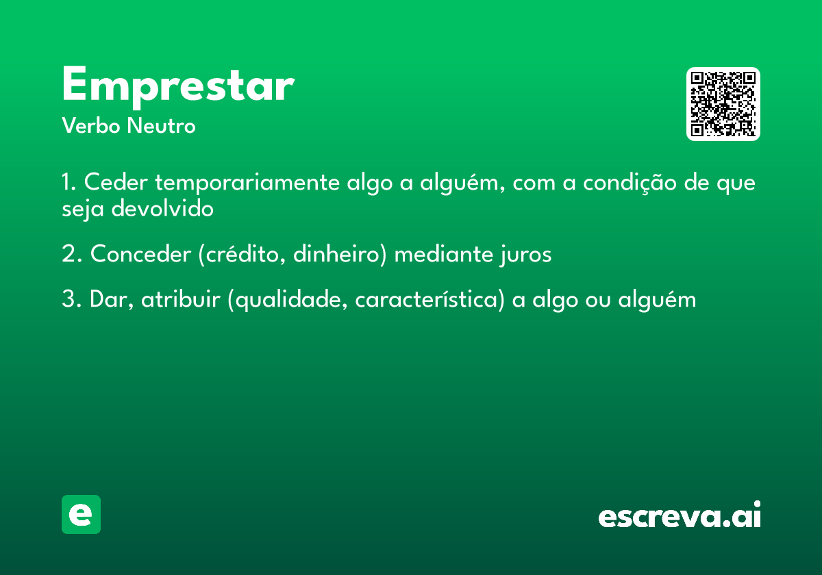 emprestar