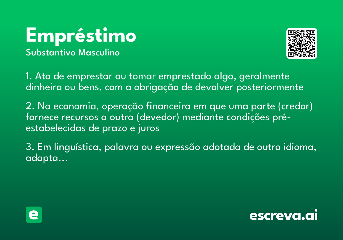 empréstimo