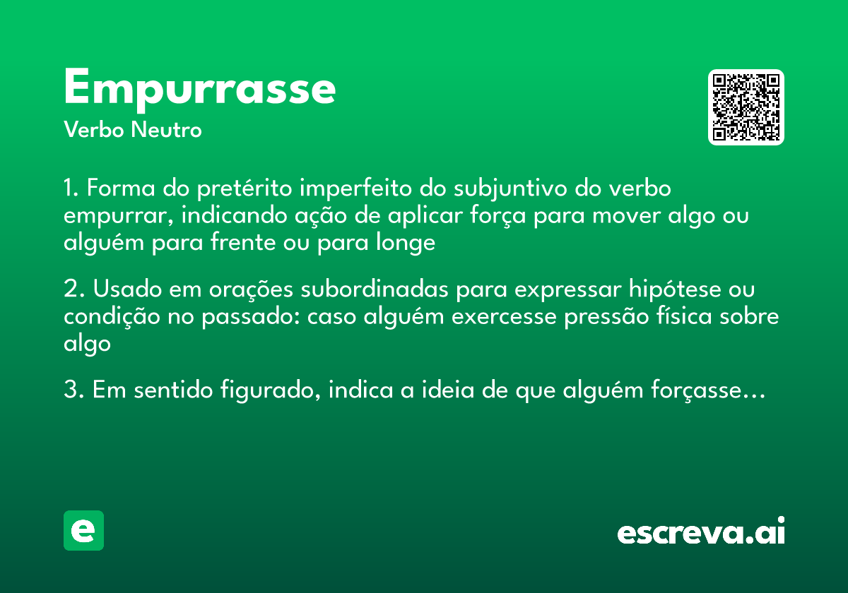 empurrasse
