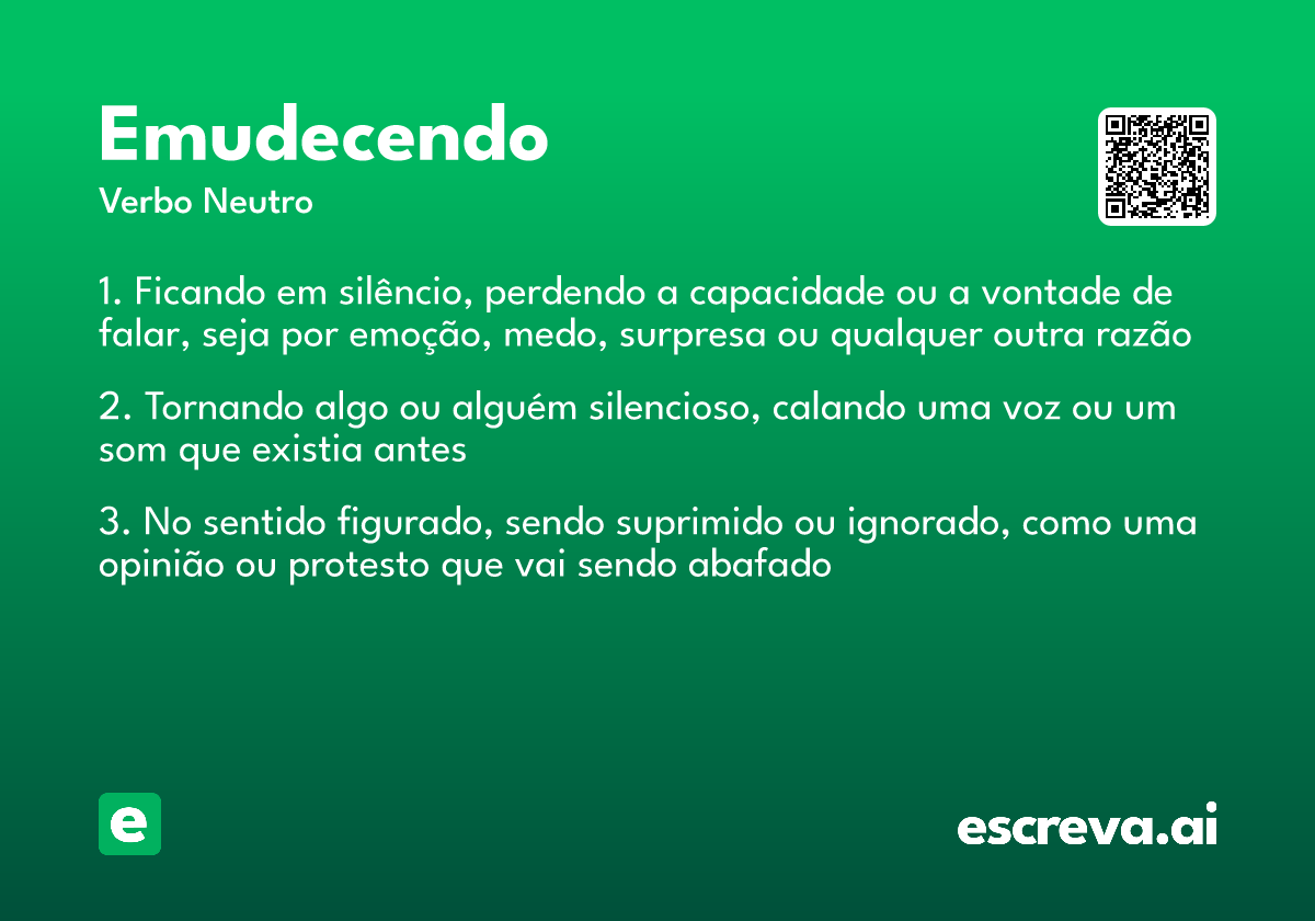 emudecendo