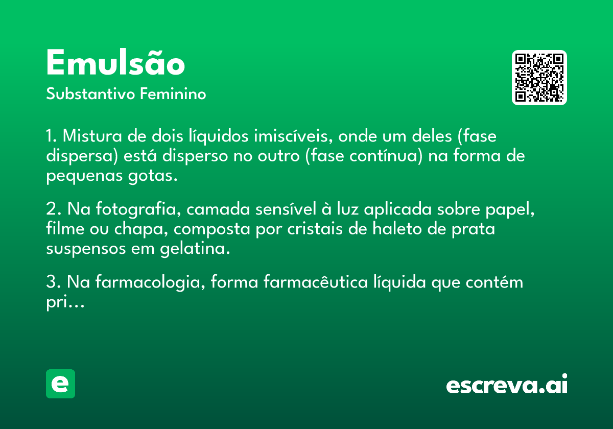 emulsão