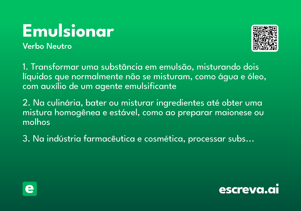 emulsionar