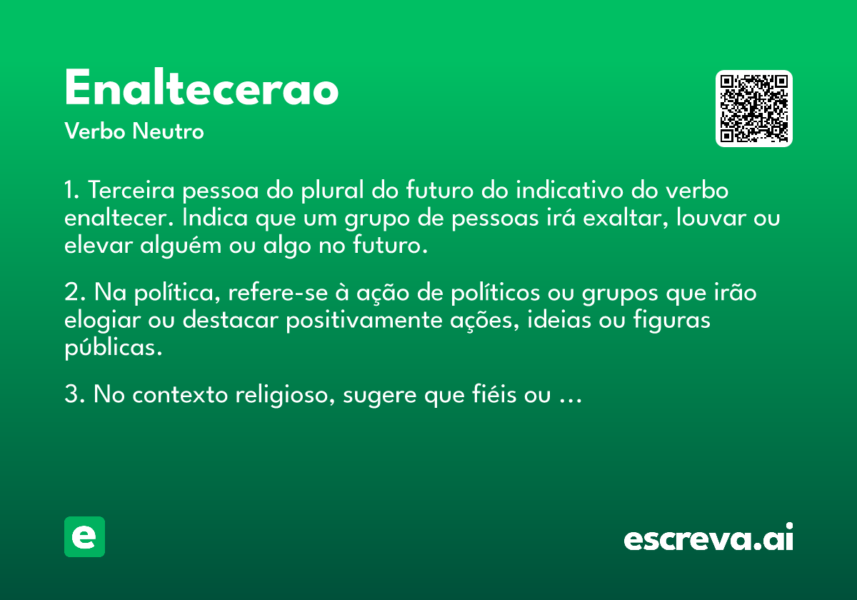 enaltecerao
