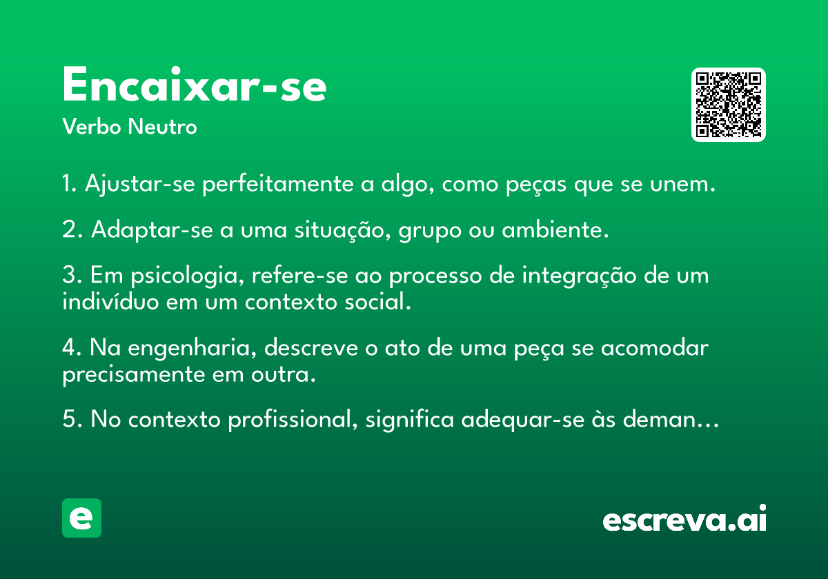 encaixar-se
