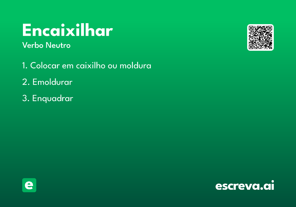 encaixilhar